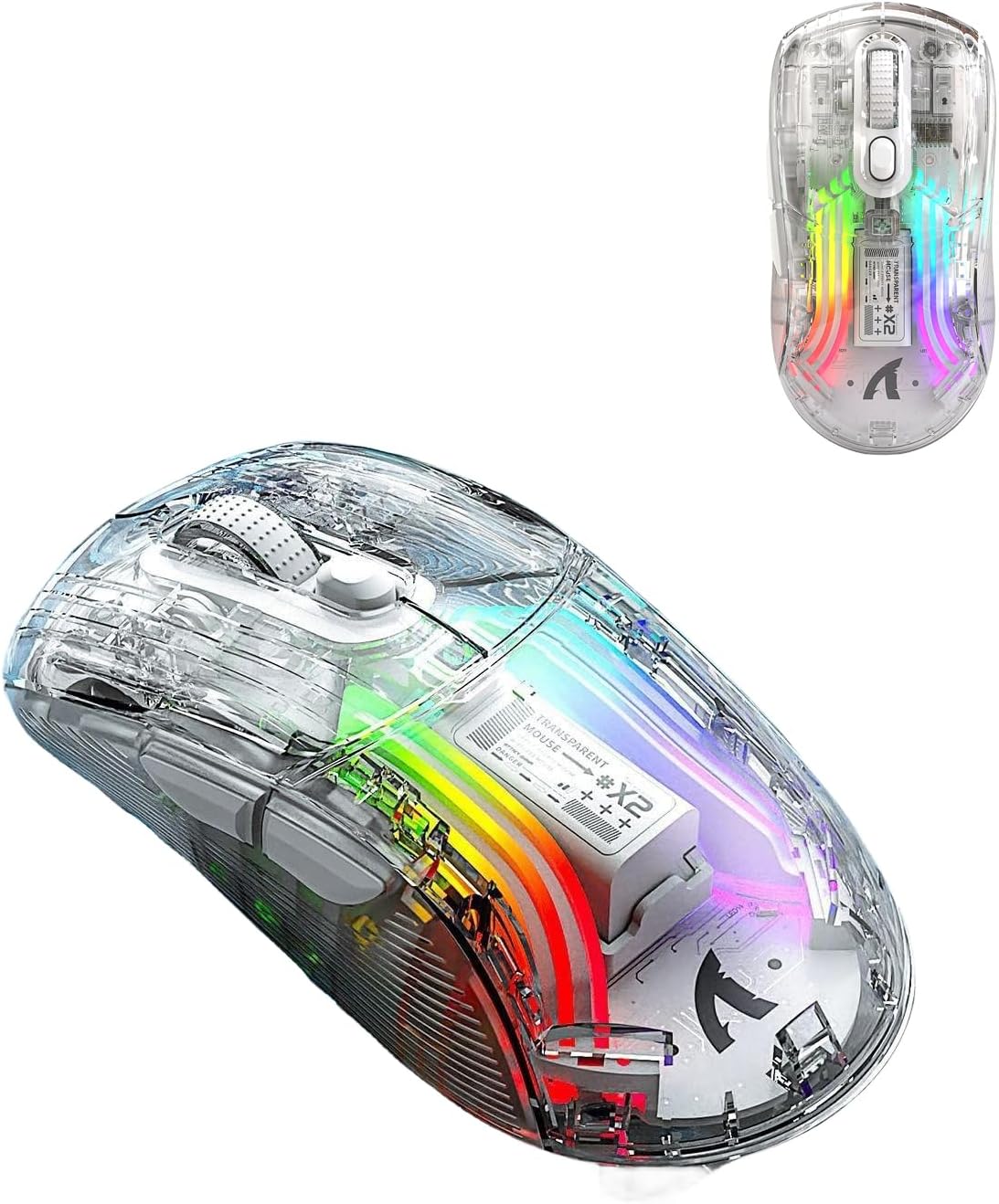 Dual Mode โปร่งใส RGB โปร่งใส Bluetooth Wireless Gaming Mouse: นวัตกรรมและสไตล์